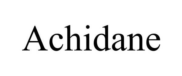 Trademark Logo ACHIDANE