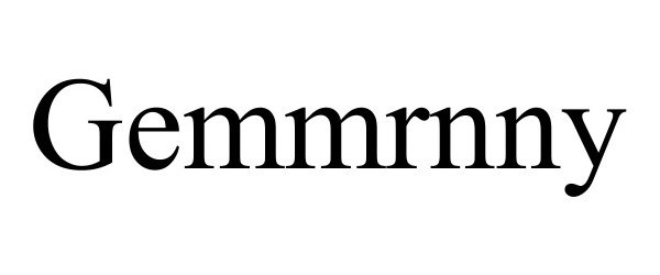 Trademark Logo GEMMRNNY
