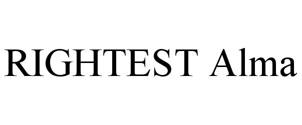 Trademark Logo RIGHTEST ALMA