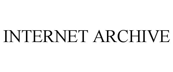 Trademark Logo INTERNET ARCHIVE
