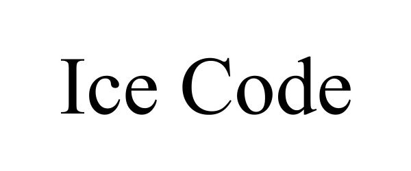Trademark Logo ICE CODE