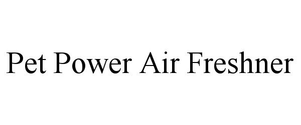  PET POWER AIR FRESHNER