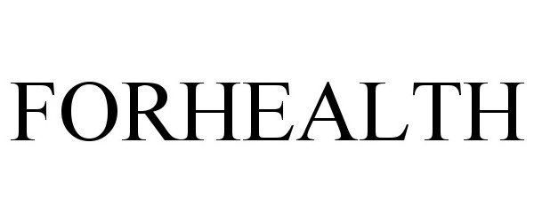 Trademark Logo FORHEALTH