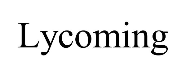 Trademark Logo LYCOMING
