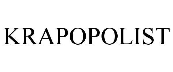 Trademark Logo KRAPOPOLIST