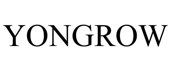 Trademark Logo YONGROW