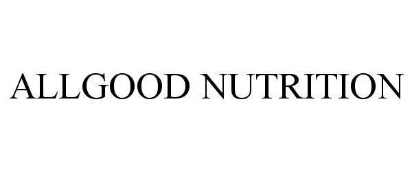  ALLGOOD NUTRITION