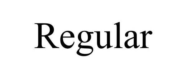 Trademark Logo REGULAR