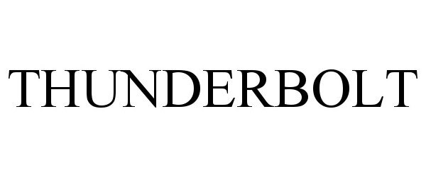 Trademark Logo THUNDERBOLT