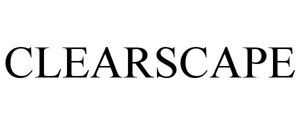 Trademark Logo CLEARSCAPE