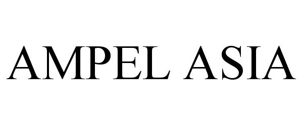 Trademark Logo AMPEL ASIA