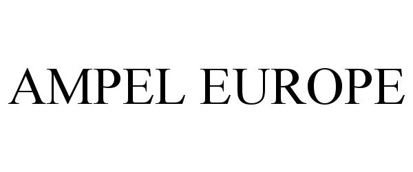 Trademark Logo AMPEL EUROPE