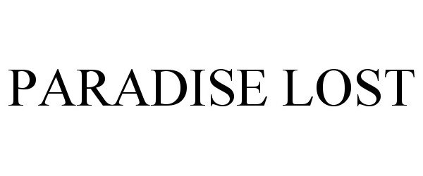 Trademark Logo PARADISE LOST
