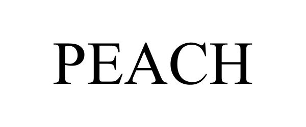 Trademark Logo PEACH