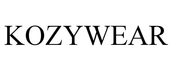 Trademark Logo KOZYWEAR