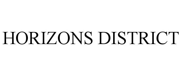  HORIZONS DISTRICT