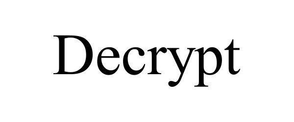 Trademark Logo DECRYPT