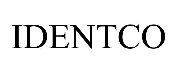 Trademark Logo IDENTCO