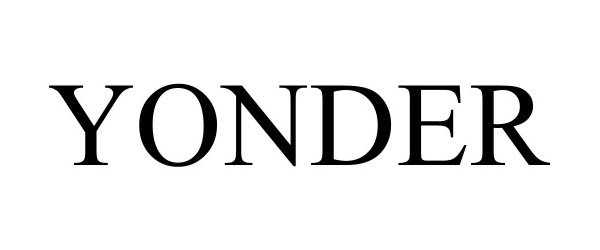 Trademark Logo YONDER