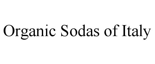  ORGANIC SODAS OF ITALY