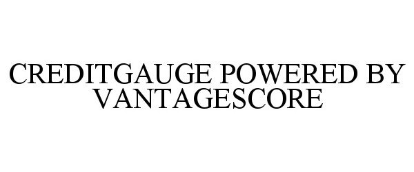  CREDITGAUGE POWERED BY VANTAGESCORE