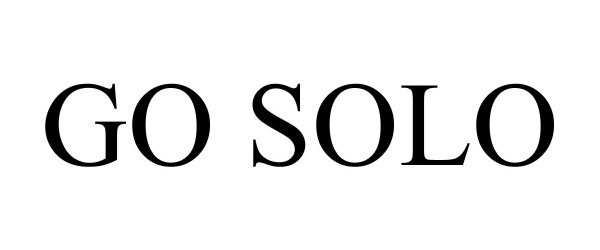 Trademark Logo GO SOLO