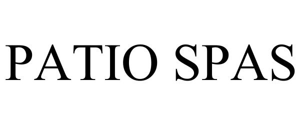Trademark Logo PATIO SPAS
