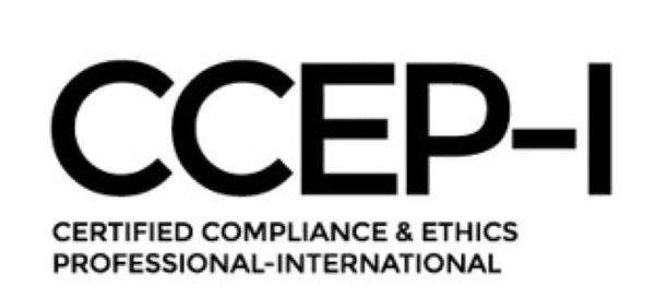  CCEP-I CERTIFIED COMPLIANCE &amp; ETHICS PROFESSIONAL-INTERNATIONAL