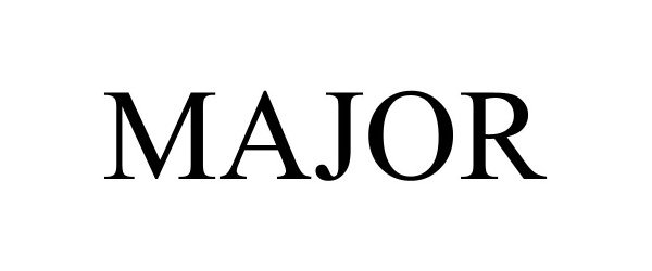 Trademark Logo MAJOR