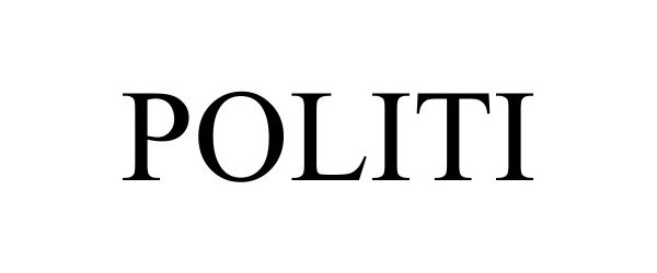 Trademark Logo POLITI