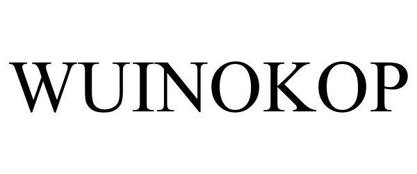 Trademark Logo WUINOKOP
