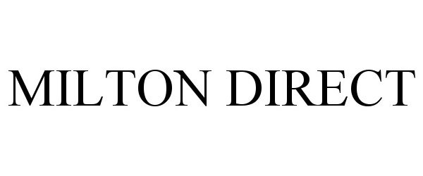 Trademark Logo MILTON DIRECT