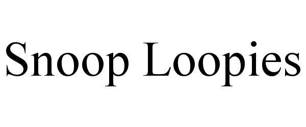 Trademark Logo SNOOP LOOPIES