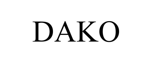 Trademark Logo DAKO