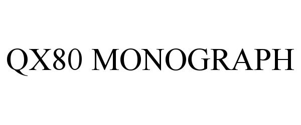  QX80 MONOGRAPH
