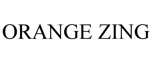 Trademark Logo ORANGE ZING