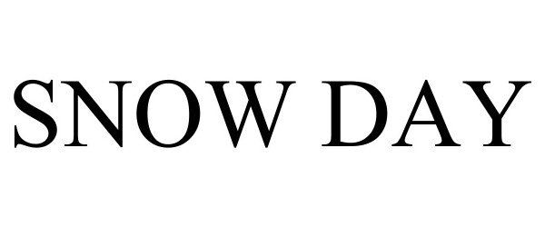 Trademark Logo SNOW DAY