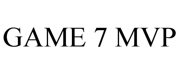 Trademark Logo GAME 7 MVP