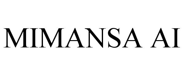 Trademark Logo MIMANSA AI