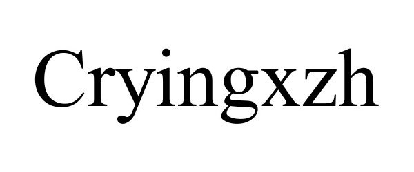 Trademark Logo CRYINGXZH