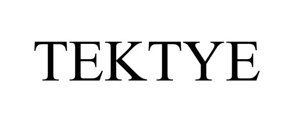 Trademark Logo TEKTYE