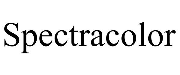 Trademark Logo SPECTRACOLOR