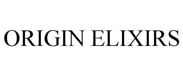 Trademark Logo ORIGIN ELIXIRS