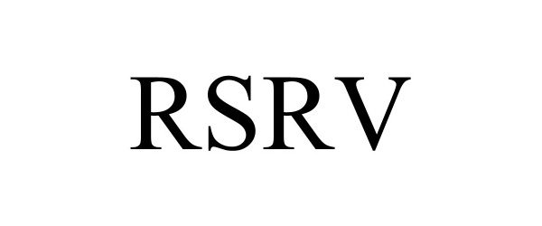 Trademark Logo RSRV