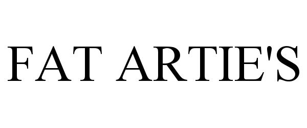 Trademark Logo FAT ARTIE'S