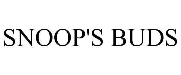 Trademark Logo SNOOP'S BUDS