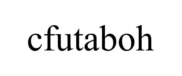 Trademark Logo CFUTABOH