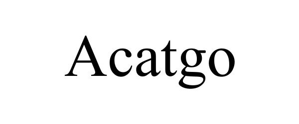 Trademark Logo ACATGO