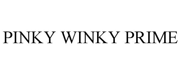 Trademark Logo PINKY WINKY PRIME