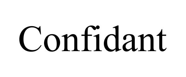 Trademark Logo CONFIDANT